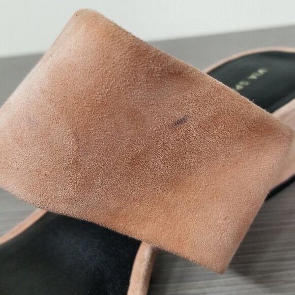 Via Spiga Galene Slide Sandal, Salmon Suede, Womens Size 10 M / 40 - Picture 12 of 12